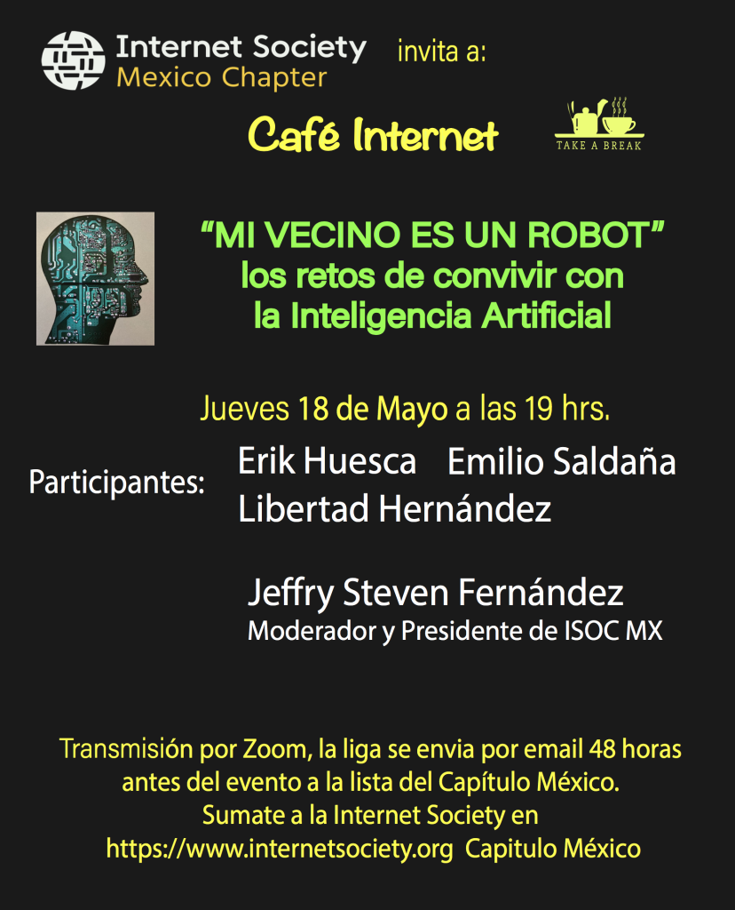 Cafe Internet: Mi vecino es un Robot, los retos de convivir con la Inteligencia Artificial